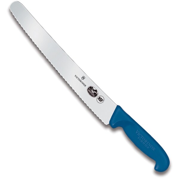 Swiss Army Brands 40453 Kitchen Fibrox Pro - Haccp Blue Chef'S - Serrated, 100.25In Baker'S Blade VIC-5.2932.26 - main